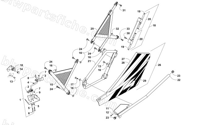 REAR DOOR ASSEMBLY diagram