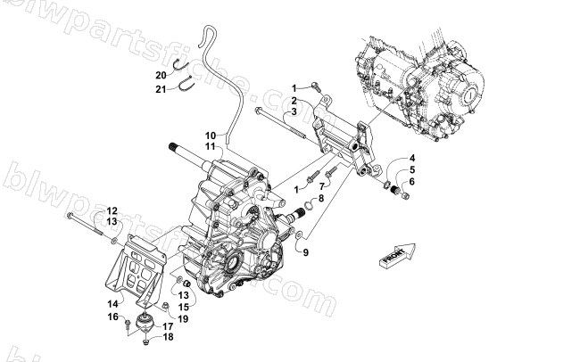 REAR DRIVE SYSTEM ASSEMBLY diagram