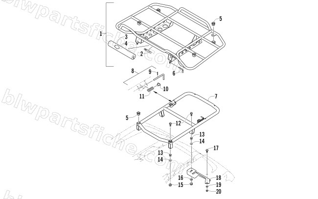 REAR RACK ASSEMBLY diagram