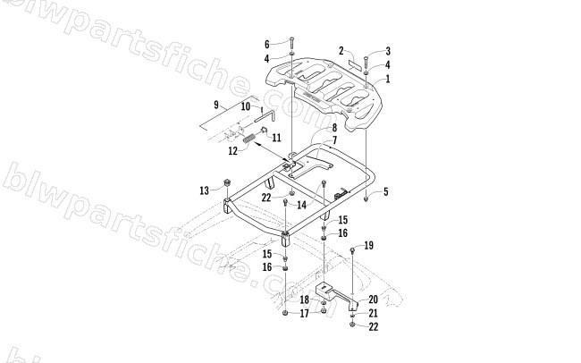 REAR RACK ASSEMBLY diagram