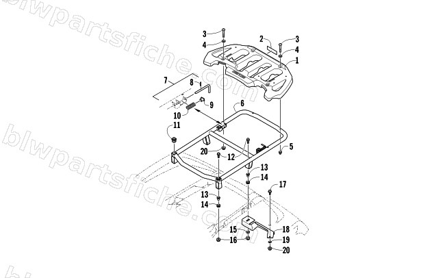 REAR RACK ASSEMBLY diagram