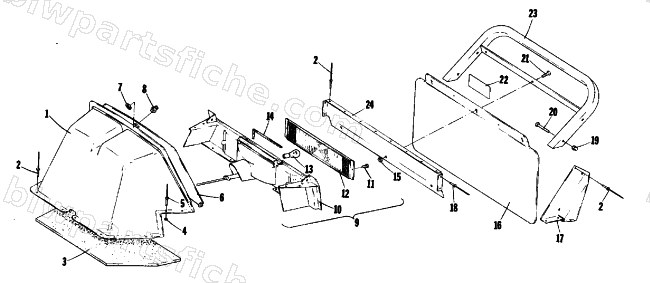 REAR SHROUD AND BUMPER diagram