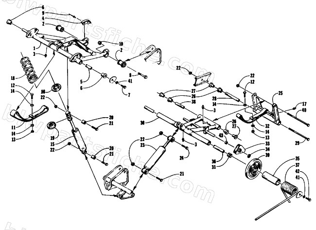 REAR SUSPENSION ARM ASSEMBLIES diagram