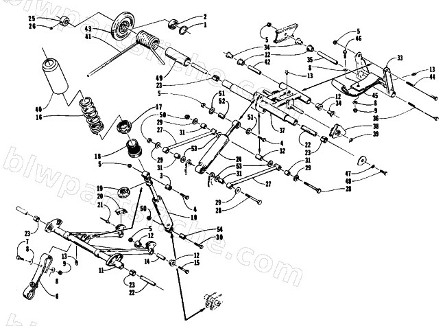 REAR SUSPENSION ARM ASSEMBLIES diagram