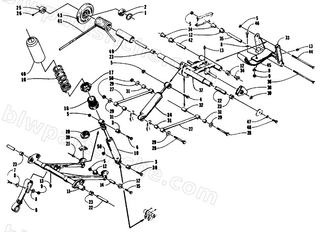 REAR SUSPENSION ARM ASSEMBLIES diagram