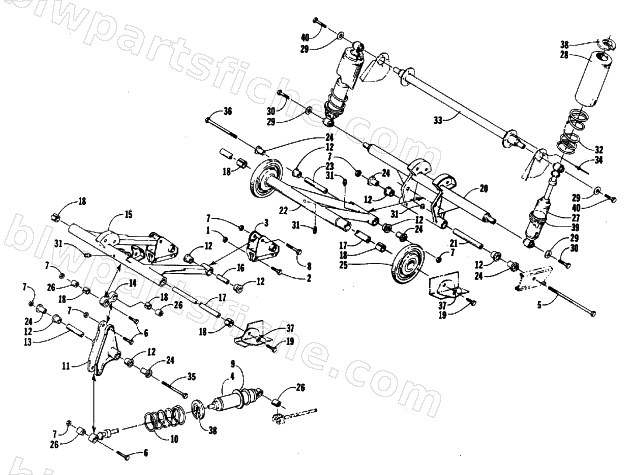 REAR SUSPENSION ARM ASSEMBLIES diagram