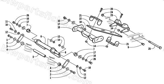 REAR SUSPENSION ARM ASSEMBLIES diagram