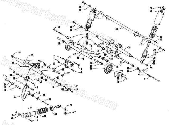 REAR SUSPENSION ARM ASSEMBLIES diagram