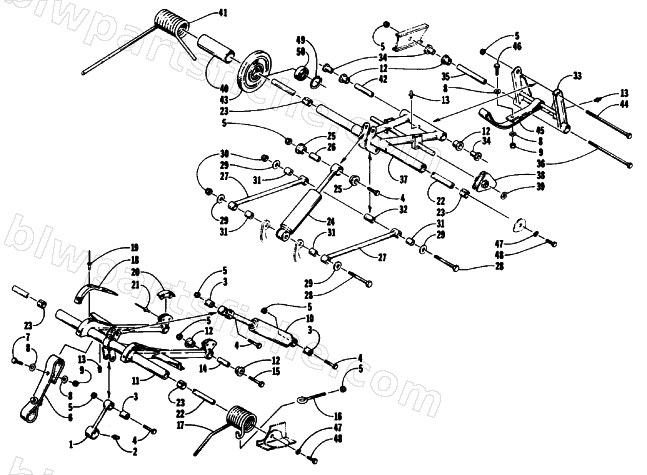 REAR SUSPENSION ARM ASSEMBLIES diagram
