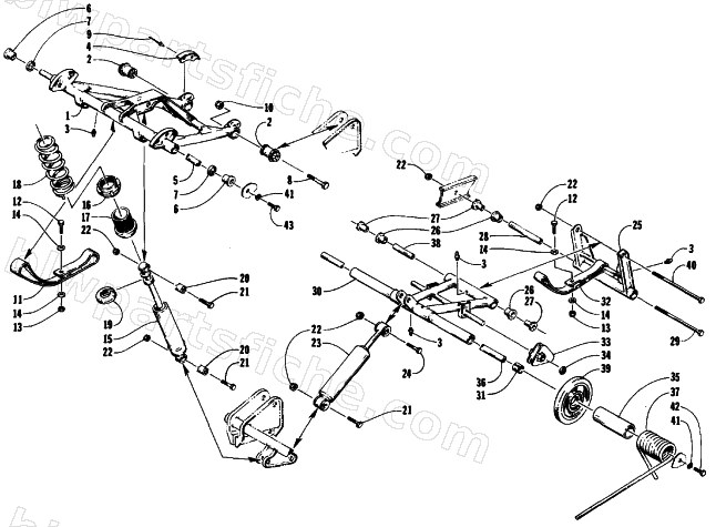 REAR SUSPENSION ARM ASSEMBLIES diagram