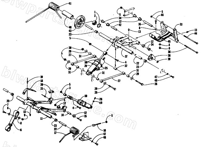 REAR SUSPENSION ARM ASSEMBLIES diagram