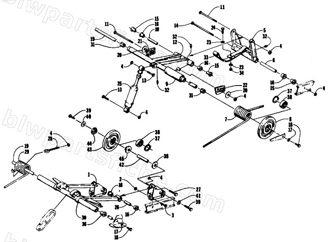 REAR SUSPENSION ARM ASSEMBLIES diagram
