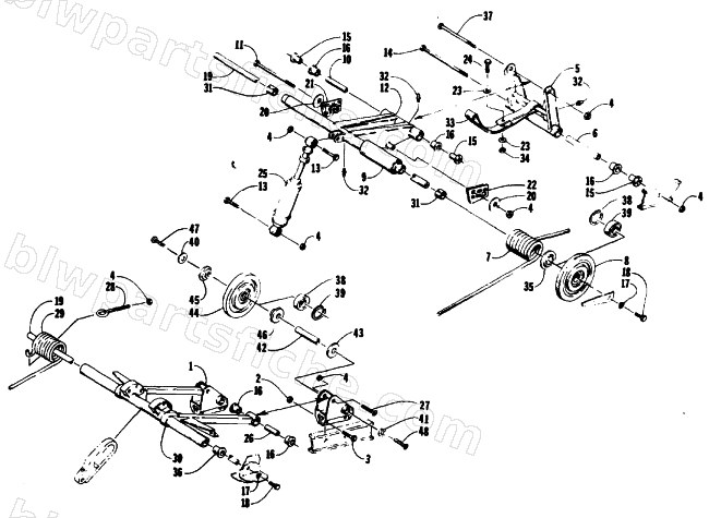 REAR SUSPENSION ARM ASSEMBLIES diagram