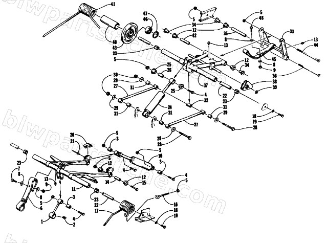 REAR SUSPENSION ARM ASSEMBLIES diagram