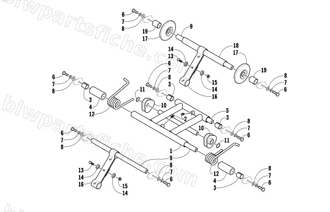 REAR SUSPENSION ARM ASSEMBLY diagram