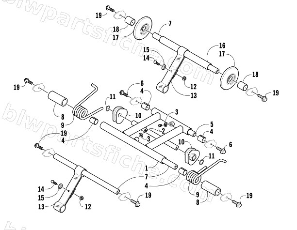 REAR SUSPENSION ARM ASSEMBLY diagram
