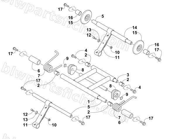 REAR SUSPENSION ARM ASSEMBLY diagram