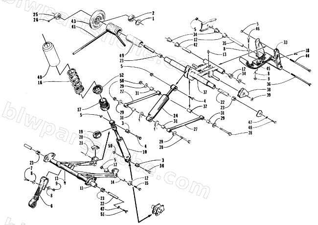 REAR SUSPENSION ARM ASSEMBLY diagram