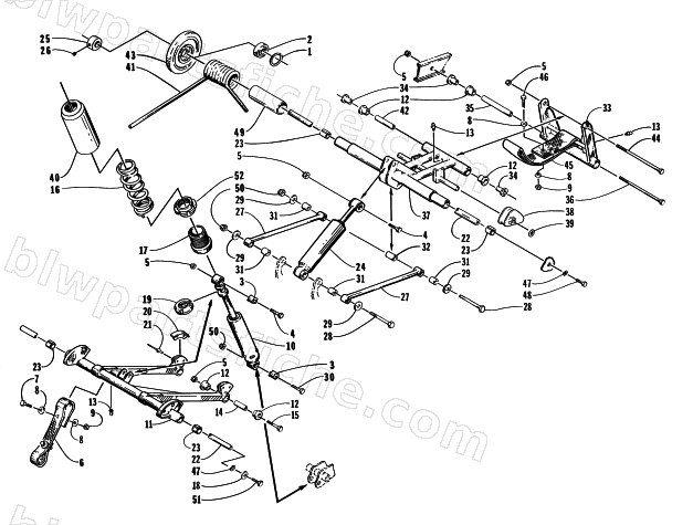REAR SUSPENSION ARM ASSEMBLY diagram