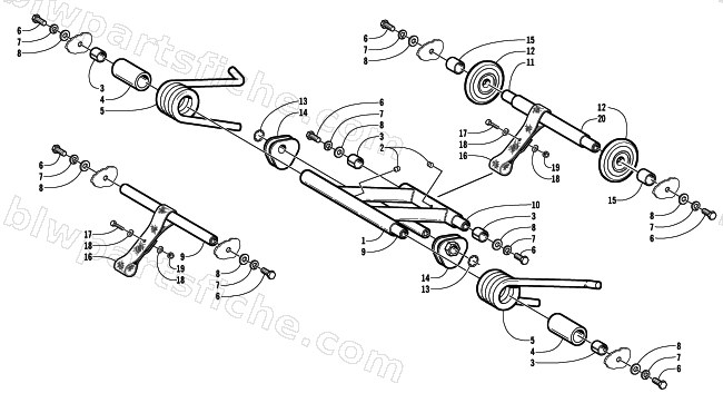 REAR SUSPENSION ARM ASSEMBLY diagram
