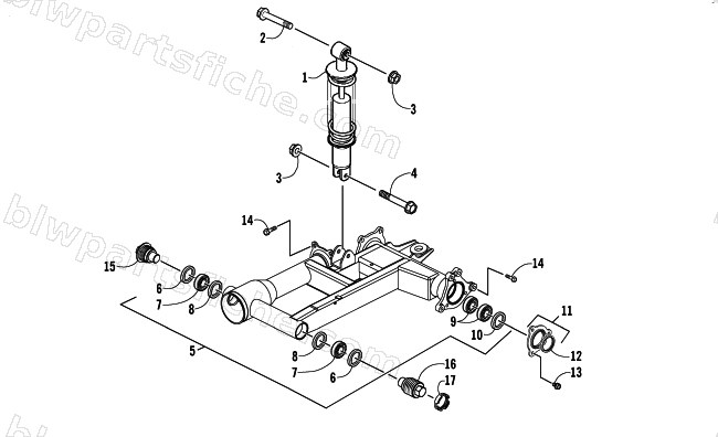 REAR SUSPENSION ASSEMBLY diagram