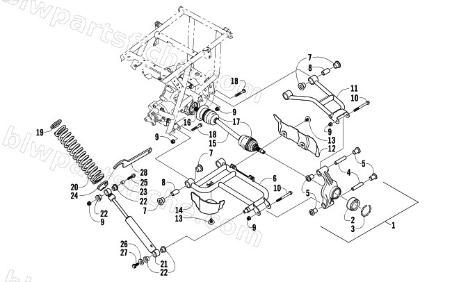 REAR SUSPENSION ASSEMBLY diagram