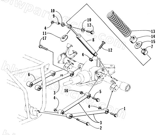 REAR SUSPENSION ASSEMBLY diagram