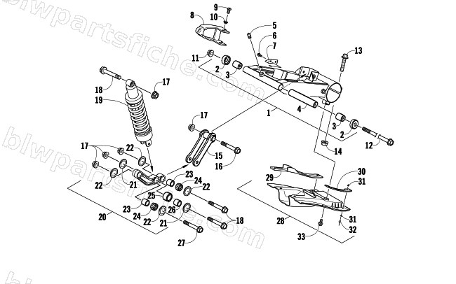 REAR SUSPENSION ASSEMBLY diagram