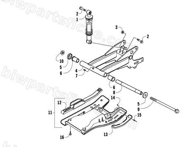REAR SUSPENSION ASSEMBLY diagram