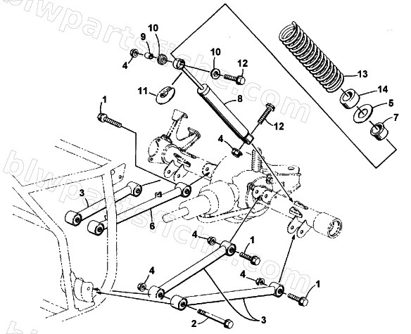 REAR SUSPENSION ASSEMBLY diagram