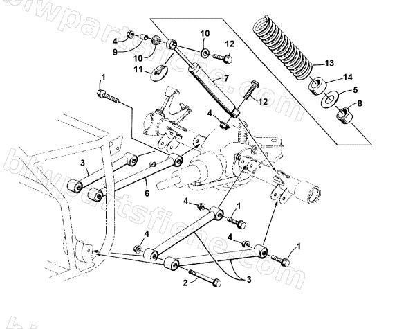 REAR SUSPENSION ASSEMBLY diagram