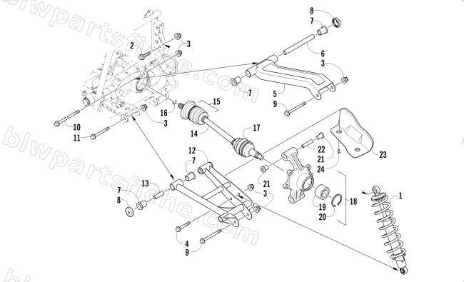 REAR SUSPENSION ASSEMBLY diagram