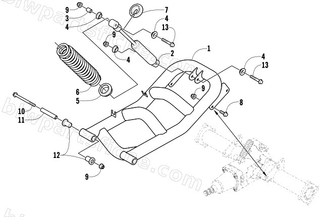 REAR SUSPENSION ASSEMBLY diagram