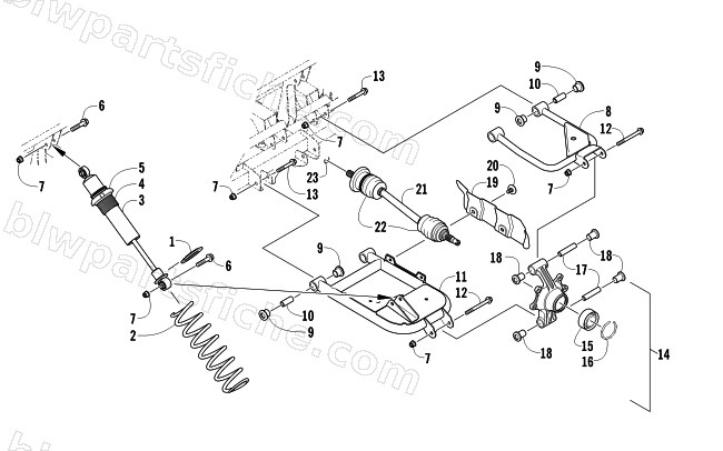 REAR SUSPENSION ASSEMBLY diagram