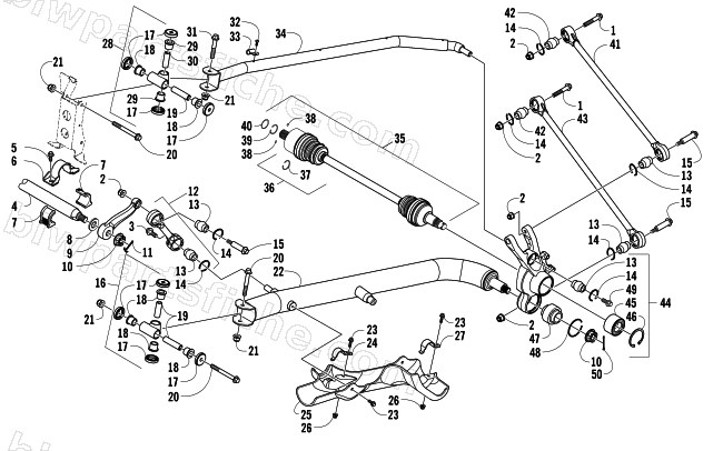 REAR SUSPENSION ASSEMBLY diagram