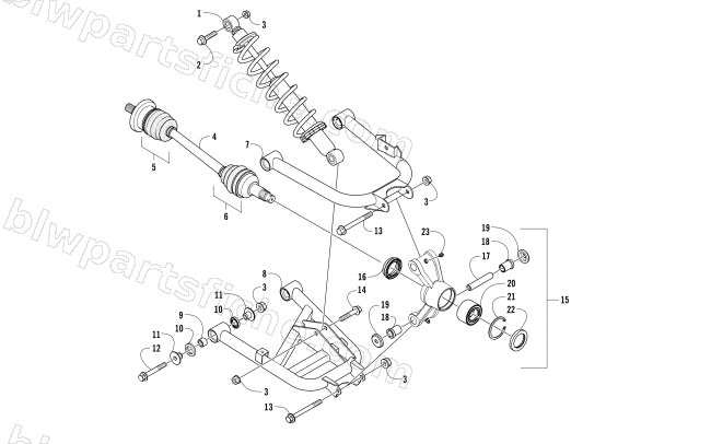 REAR SUSPENSION ASSEMBLY diagram