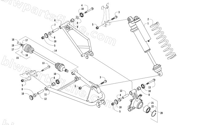 REAR SUSPENSION ASSEMBLY diagram