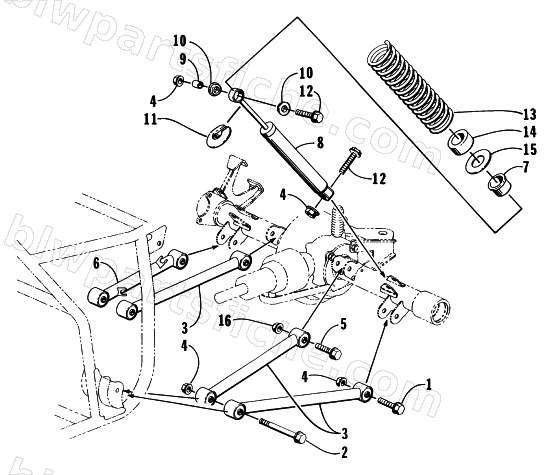 REAR SUSPENSION ASSEMBLY diagram