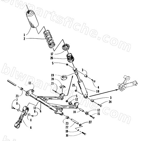 REAR SUSPENSION FRONT ARM diagram