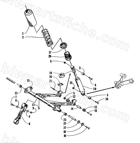 REAR SUSPENSION FRONT ARM diagram