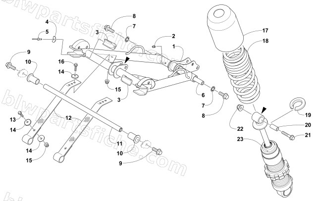 REAR SUSPENSION FRONT ARM ASSEMBLY diagram