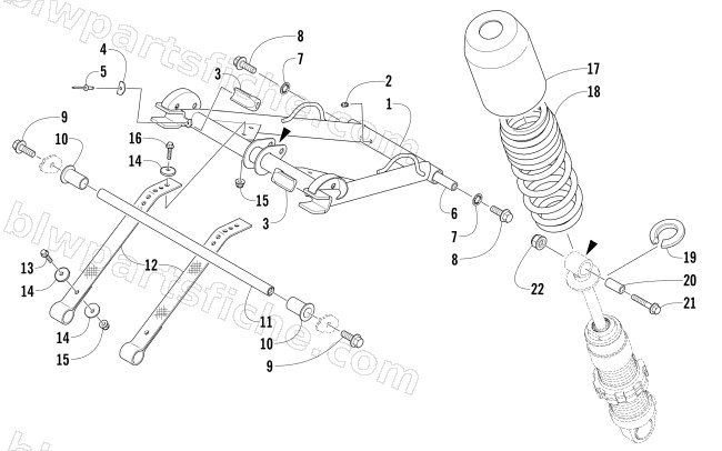 REAR SUSPENSION FRONT ARM ASSEMBLY diagram