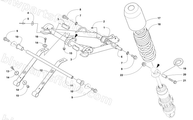 REAR SUSPENSION FRONT ARM ASSEMBLY diagram