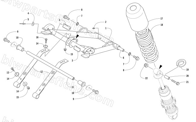 REAR SUSPENSION FRONT ARM ASSEMBLY diagram