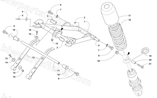REAR SUSPENSION FRONT ARM ASSEMBLY diagram