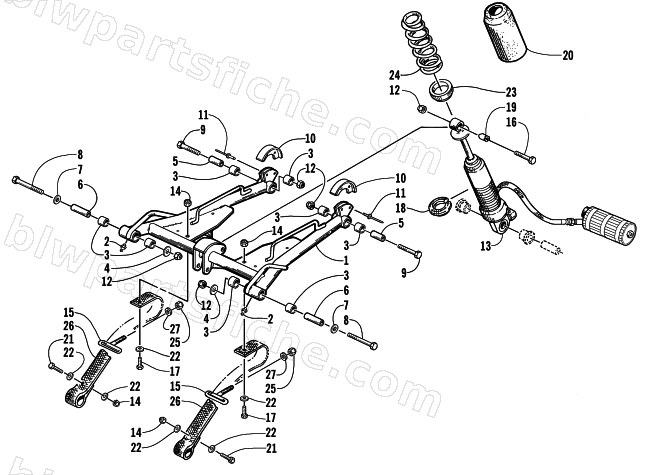 REAR SUSPENSION FRONT ARM ASSEMBLY diagram