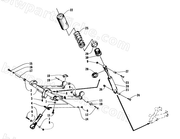 REAR SUSPENSION FRONT ARM ASSEMBLY diagram