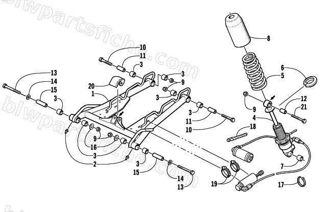 REAR SUSPENSION FRONT ARM ASSEMBLY diagram