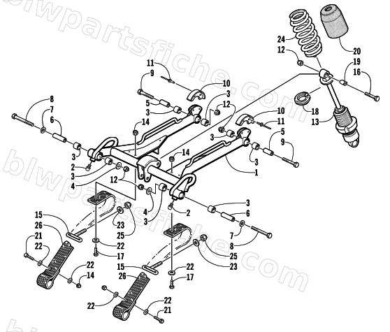 REAR SUSPENSION FRONT ARM ASSEMBLY diagram