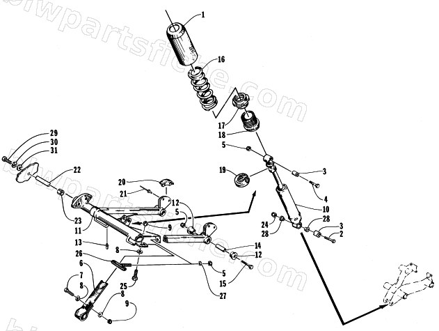 REAR SUSPENSION FRONT ARM ASSEMBLY diagram